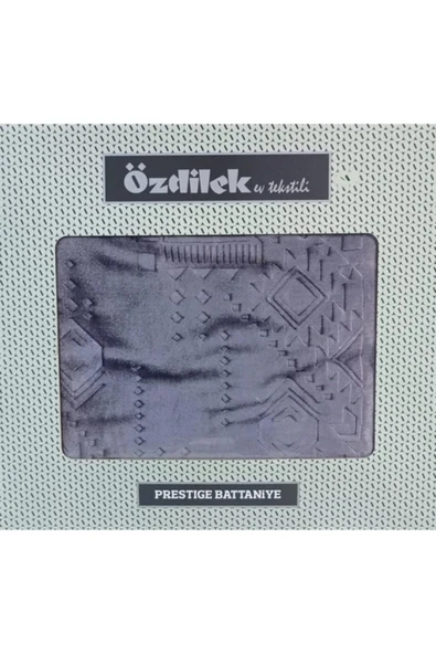 Özdilek Prestige Koyu Gri Çift Kişilik Battaniye ürün görseli 1