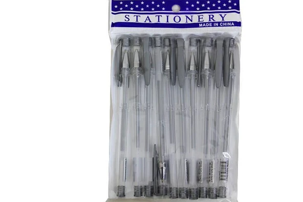 Tükenmez Kalem Sarı Mürekepli 10'lu Deste 10!lu Paket - Resim 4