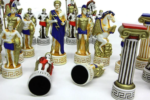 Satranç Taşı Polyester Büyükboy Herakles Dekoratif Hediyelik - Resim 3