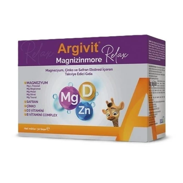 Argivit Magnizinmore Relax 30 Saşe ürün görseli 1