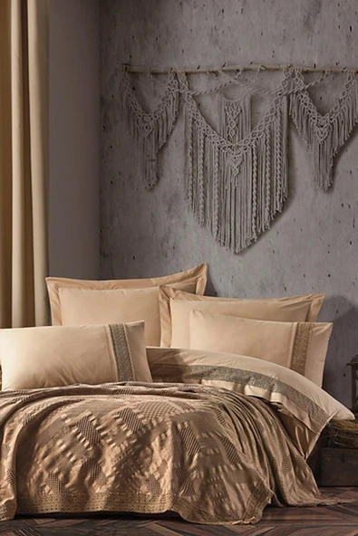 Özdilek Tiara Gelin Seti (7 Parça)-Cappucino ürün görseli 1