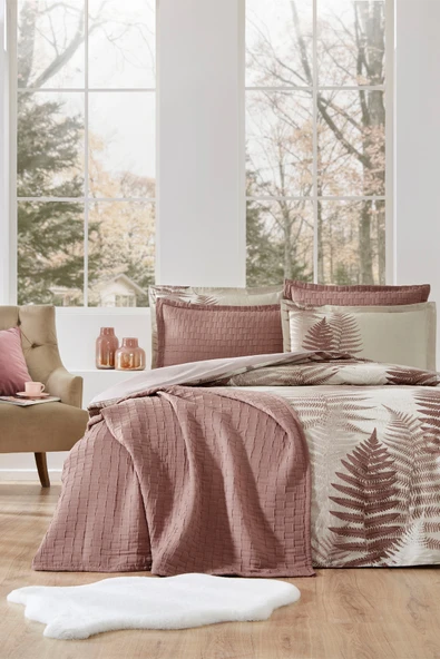 Özdilek Love Ladder Çift Kişilik Yatak Örtülü Nevresim Takımı ürün görseli 1