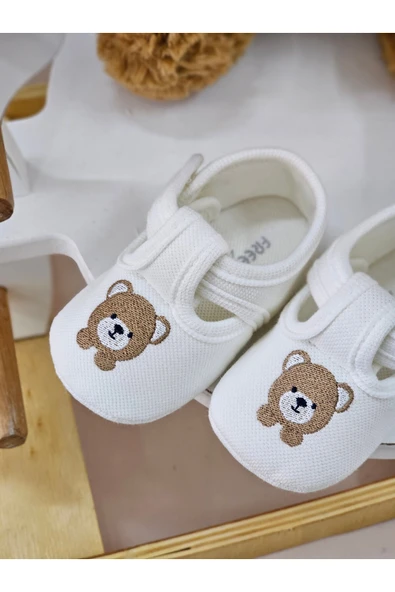 Freesure 241324 Ekru Erkek Bebek Patiği, Bebek Ayakkabısı ürün görseli 1