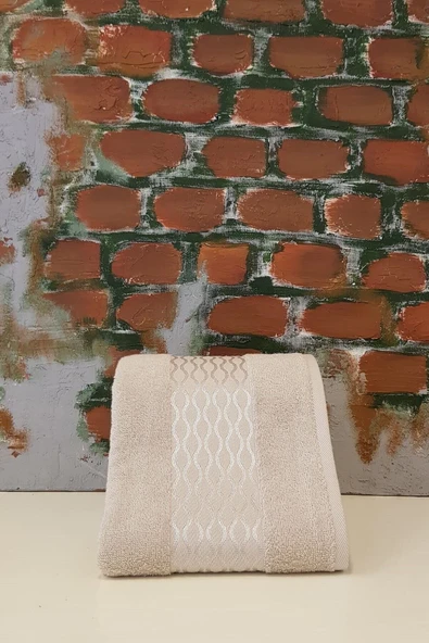 Özdilek Elissa 8'li Havlu - Gri Pembe Taş Bej - Resim 4