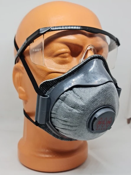 BLN BM 022 PRO X AC FFP2 NR AKTİF KARBON FİLTRELİ TOZ MASKESİ (1APARAT - 5 MASKE) - Resim 3