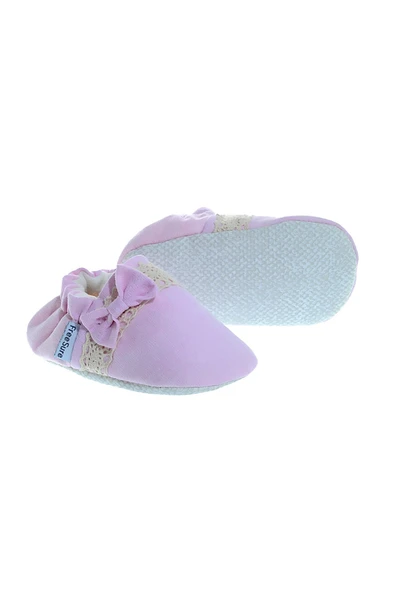 Freesure 241150 Pembe Kız Bebek Patiği, Bebek Ayakkabısı, Kaymaz Taban - Resim 3