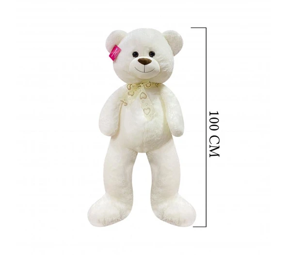 Salaş Ayı 100 Cm Ekru Pelüş Ayı Sevgiliye Hediye ürün görseli 1