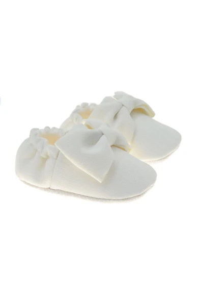 Freesure 231216 Ekru Kız Bebek Patiği, Bebek Ayakkabısı, Kaymaz Taban - Resim 5