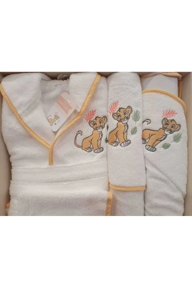 Özdilek ÖZDİLEK DSNY SİMBA HAPPY BEBE SET KREM ürün görseli 1