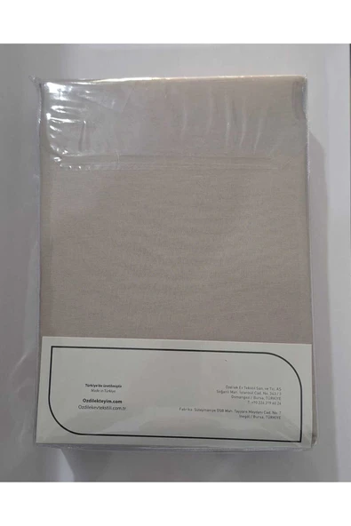 Özdilek COLOURIST RANFORCE LASTİKLİ ÇARŞAF TAKIMI 160*200 CM KUM BEJİ - Resim 2