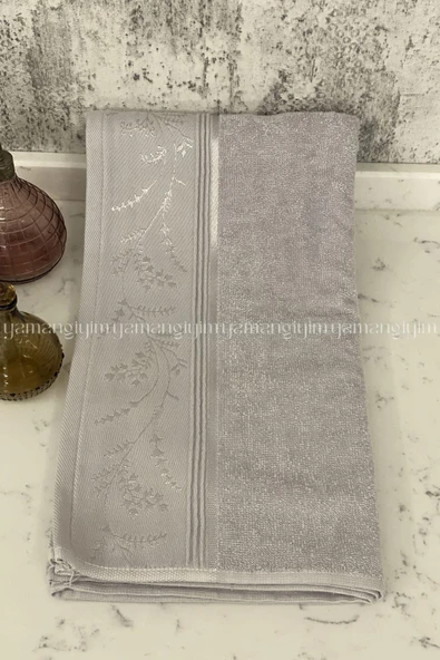 Özdilek Ditsy El-Yüz Havlusu 6 Adet-Pembe-Krem-Mürdüm - Resim 8