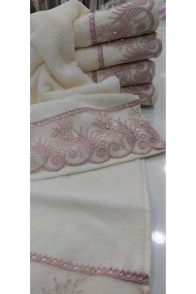 Özdilek Güpürlü Havlu 1 Adet 50x90cm - Resim 2