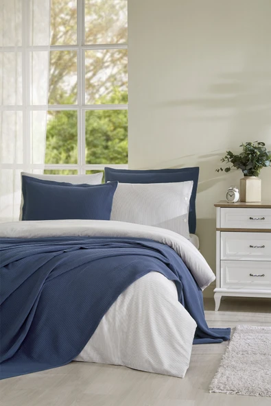 Özdilek Stripe Çift Kişilik Gelin Seti ürün görseli 1