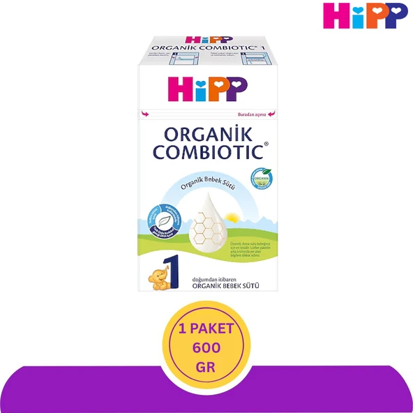 Hipp Organik Combiotic 1 Bebek Sütü 600 gr ürün görseli 1