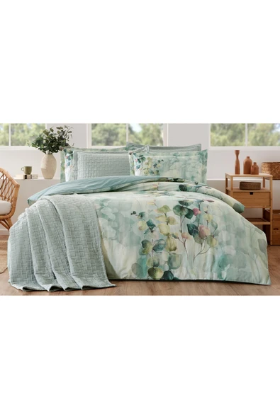 Özdilek Nature Drip Çift Kişilik Yatak Örtülü Nevresim Takımı - Resim 4