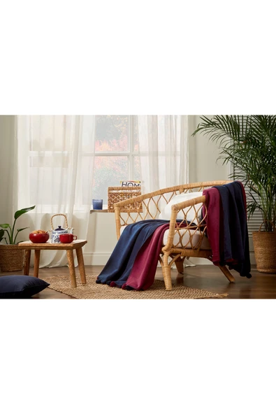 Özdilek Ozdılek Ck Battanıye Pamuklu Colourıst Ponponlu Morıno-kırsh ürün görseli 1