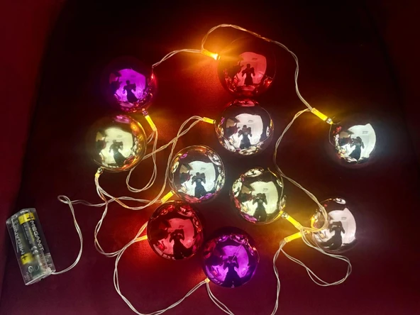 2 Metre 10 Led Pilli 2 Kademeli Parlak Top Led ürün görseli 1