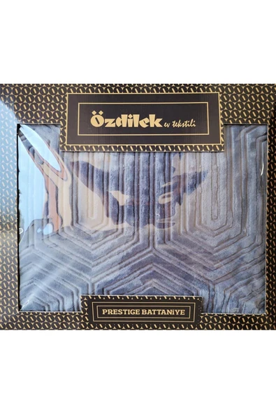 Özdilek Prestige Koyu Gri Çift Kişilik Battaniye ürün görseli 1