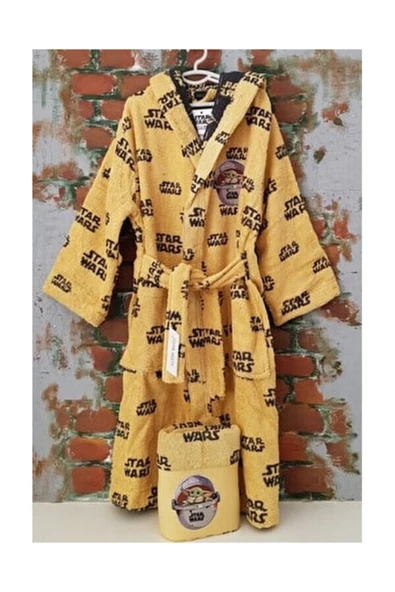 Özdilek Lisanslı Bornoz+ Havlu 7-8 Yaş Starwars ürün görseli 1