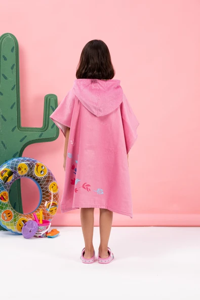 Özdilek Frozen Spring Disney Lisanslı Kadife Çocuk Panço 4/9 Yaş - Resim 3