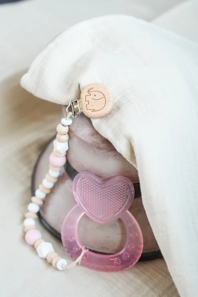 Freesure Ahşap Emzik Zinciri- Emzik Askısı -Emzik Tutucu ürün görseli 1