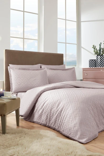 Özdilek Özdilek Geometrik Çift Kişilik Jakarlı Saten Nevresim Takımı ürün görseli 1