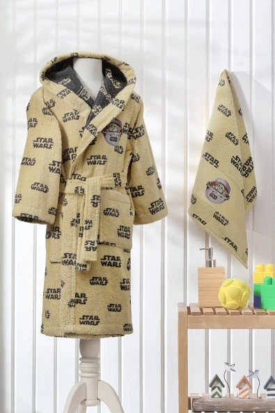 Özdilek Starwars Mandalorian Disney Lisanslı Çocuk Bornoz Seti 9/10 Yaş ürün görseli 1