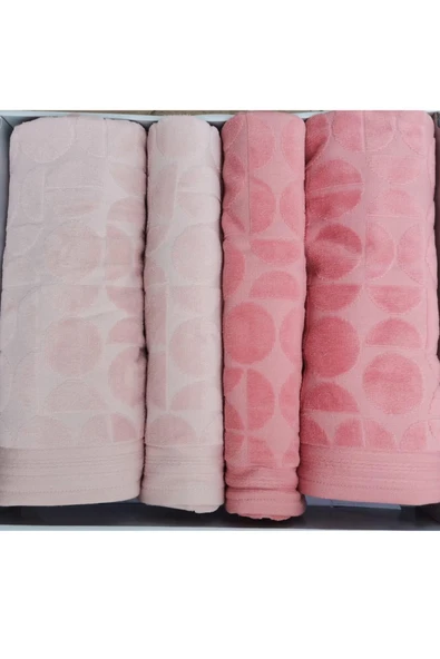 Özdilek Circular Best Set (HAMAM TAKIMI) Kiremit-bej ürün görseli 1