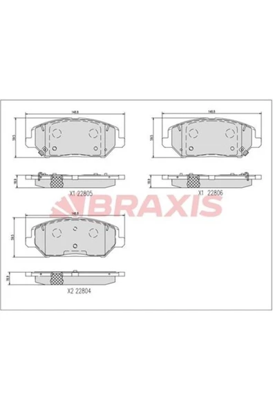 Fren Balatası Hyundaı On I30 2016-> Kıa Ceed 2018-> ürün görseli 1