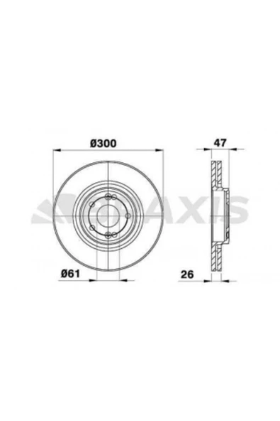 Renault On Fren Disk Aynası Laguna II 1.6 / 1.8 / 1.9dci / 2.0 (5 Bijon) - Ad0157 ürün görseli 1