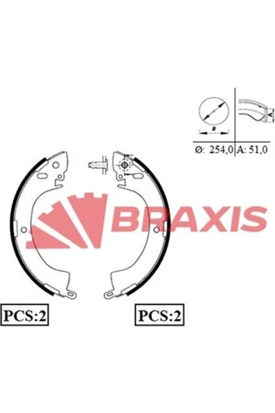 Arka Fren Balatası Pabuc L300 1990 2008 L200 1986 1996 Uyumlu ürün görseli 1