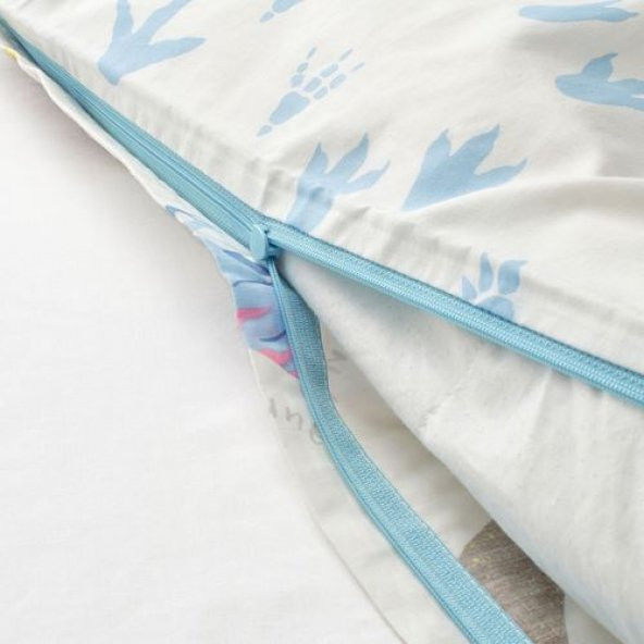 Tek Kişilik Çocuk Nevresim Takımı IKEA Çift Taraflı,Dinazor Figürlü-150x200-Çarşafsız - 2