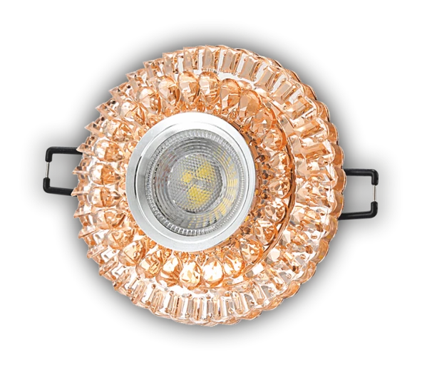 3 Adet CATA CT 6636 Manolya Dekoratif Ledli Cam Spot Kasası - Resim 4