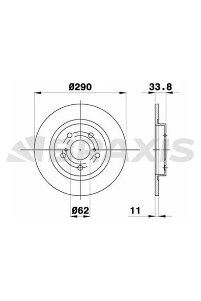 Fren Diski Arka Toyota Avensıs 09-> (290X5) ürün görseli 1