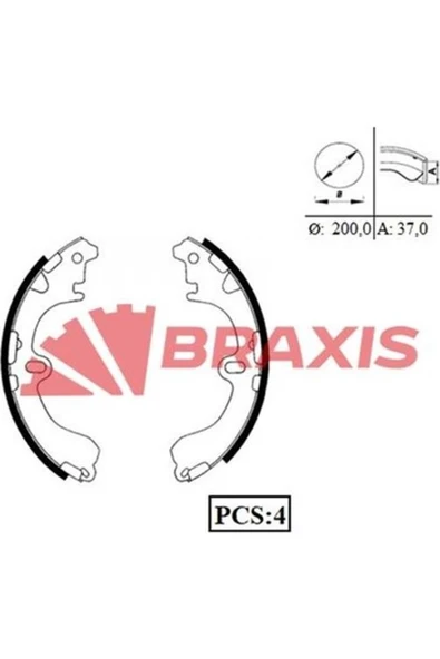 Arka Fren Balatası Pabuc Corolla 1988 2002 (AE92 AE100 AE101 AE111) ürün görseli 1