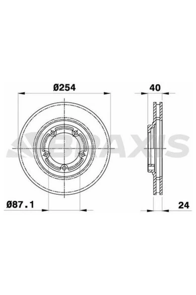 Fren Diski Ön Havalı Hyundaı Starex 2.5 Tcı 97-02 ürün görseli 1