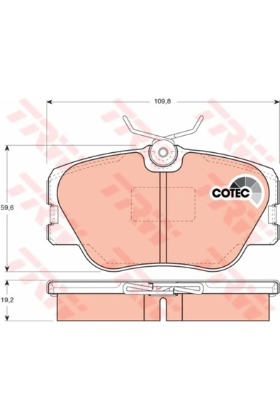 Fren Balatası On Mercedes W201 W124 S124 C124 A124 A0004209920 ürün görseli