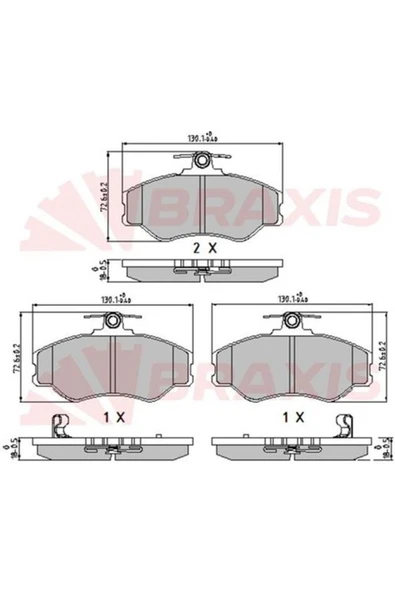 Ön Fren Balatası Hyundaı H100 Mınıbus 1994-2005 H100 Kamyonet 1993-2003 ürün görseli 1