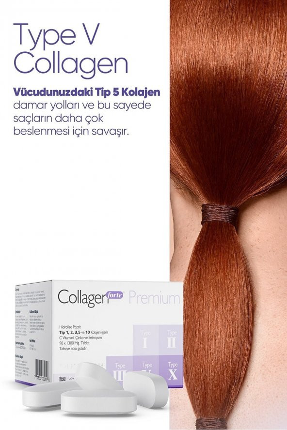 Collagen Forte Premium 5 Tip Kolajen Tip 1, Tip 2, Tip 3, Tip 5, Tip 10 90 Tablet - 4