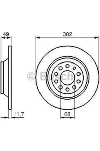 Fren Dıskı Arka Audı A6 (4bc5) 3.0 Quattro ( 7.04 ürün görseli 1