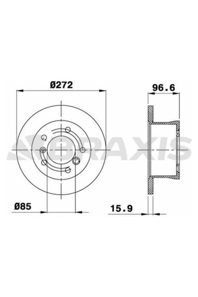 Fren Diski Arka Sprınter 96> LT28 LT46 LT35 96> G-Class W461 09> W463 11> ürün görseli