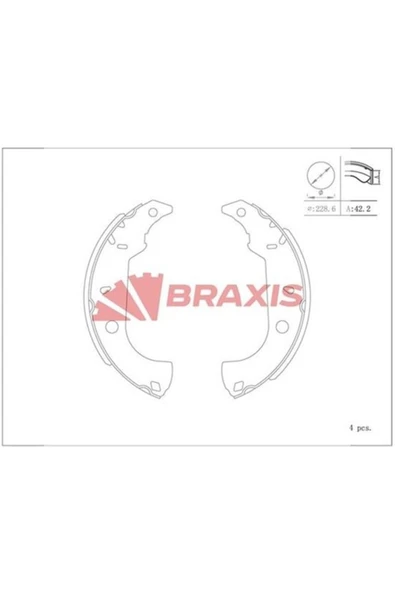 Fren Balatası Arka Kampana Tempra Sw Marea 96>02 / 145 94>96 146 94>01 228×42 ürün görseli 1