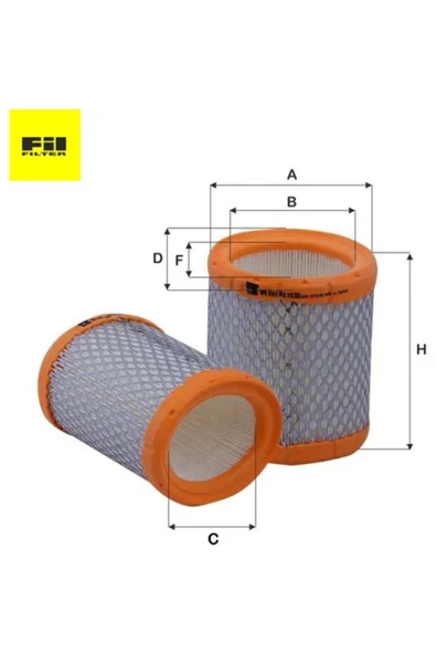 Hava Filtresi 106-306-partner 1.4i/1.6i Fil Filter 1444.85/ 1444.ST/ E147003/ C14 PEUGEOT, CITROEN ürün görseli 1