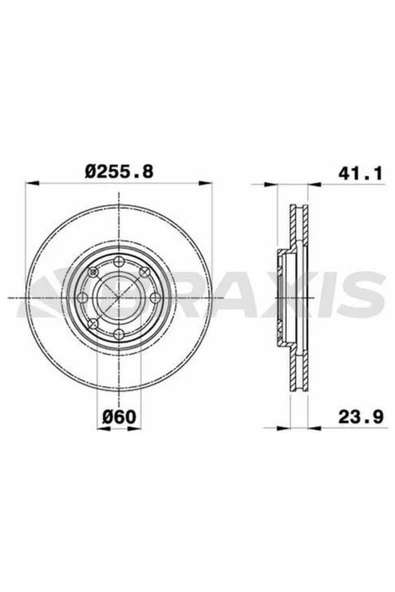 Fren Diski Ön (4 Bıjon) Astra G ürün görseli 1