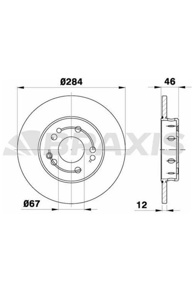 Fren Diski On W124 85>93 S124 86>93 C124 87>92 ürün görseli 1