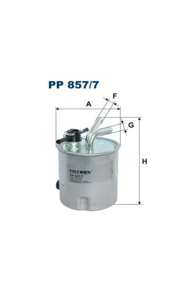 Pp857/7 Mazot Filtresi Nissan Navara 2005 16400ec00b Pp8577 (WA798257) ürün görseli 1