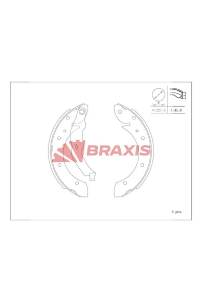 Arka Fren Balatası Pabuc Bmw E36 M40 M43 Uyumlu ürün görseli 1