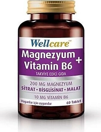 Wellcare Magnezyum + Vitamin B6 60 Tablet ürün görseli