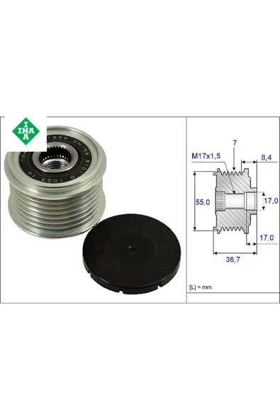 Alternatör Rulmani Navara-pathfinder Iii-qashqai-alaskan-q70-qx70 2.3-3.0dci ürün görseli 1
