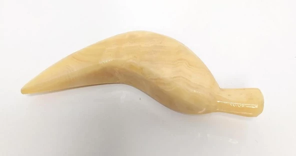 Dekoratif Doğal Onix Taş Muz Biblo Obje Ev Masa Süsü 10390 - Resim 2